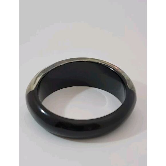 Vintage Abalone Encased Lucite Bangle Bracelet Stunning 2.75 Inches‎ - Picture 4 of 9